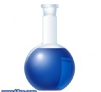 绘制一个玻璃的化学容器