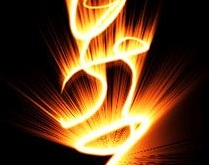 炫丽火焰光芒特效字