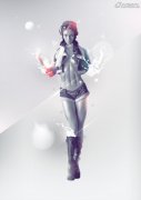 Photoshop合成一张时尚的喷溅人物海报