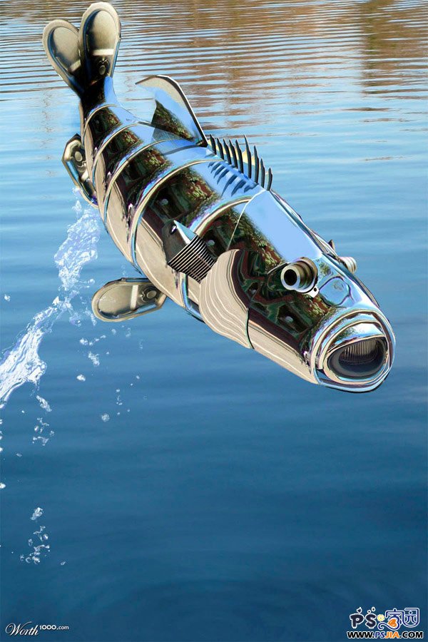 ps移花接木大法: 26个出色的动物机器人(4)_P