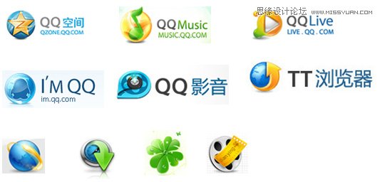 从腾讯标志设计来看产品的视觉关系,ps教程,ps家园网