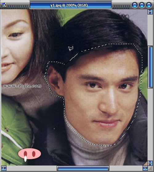 Photoshop变面技术让你被美女包围