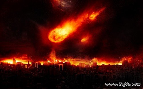 打造正在燃烧的坠落陨石