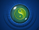 Photoshop制作绿色的玻璃状太极logo