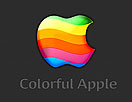 绘制立体的彩虹色横纹苹果logo