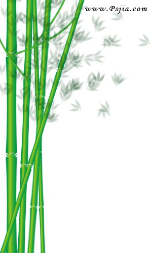 绘制一丛淡雅的竹子(3)