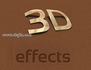 PS三维效果样式