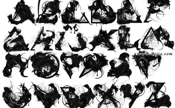 设计一套个性的字体_ps家园网