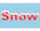 打造冬日下雪效果的积雪文字