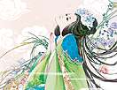 PS绘制古典美女插画