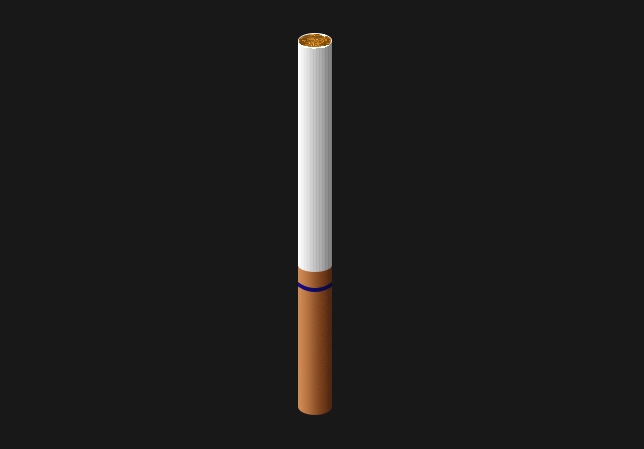 快速绘制一支逼真的香烟