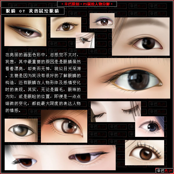 眼睛的构造形状角度和透视等等鼠绘相关问题