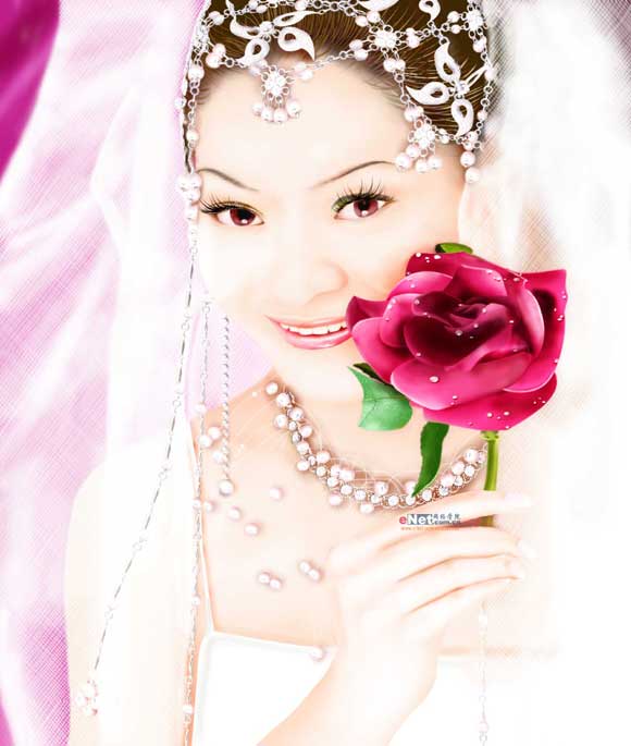 鼠绘婚纱美女