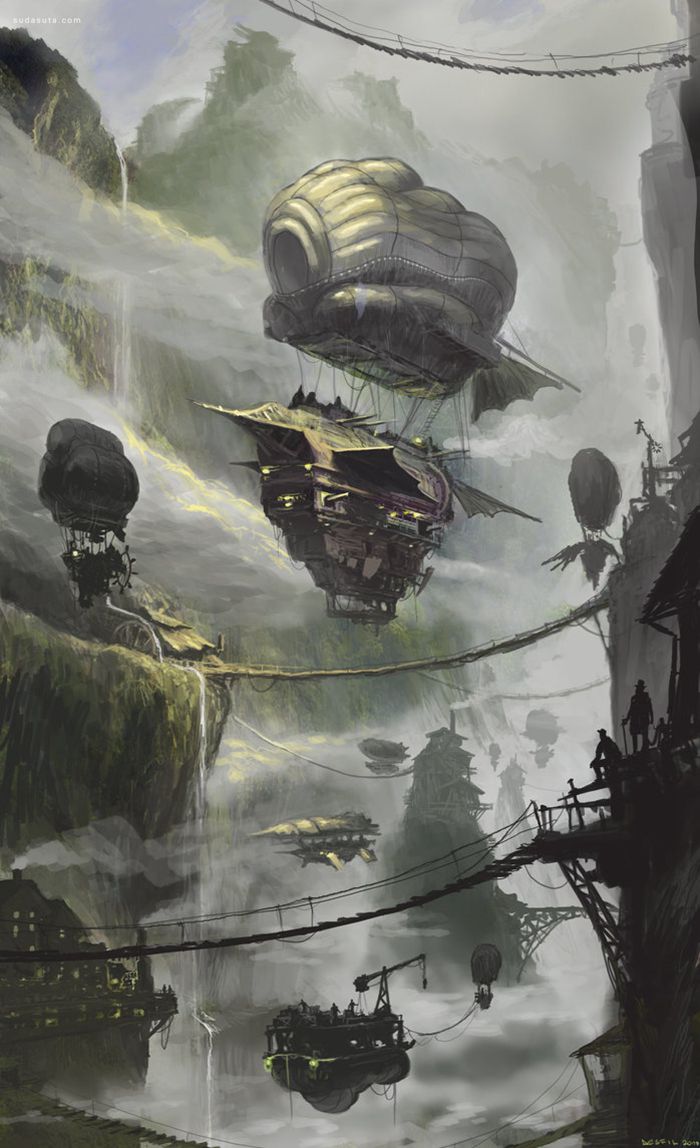 未来与战争 概念插画欣赏