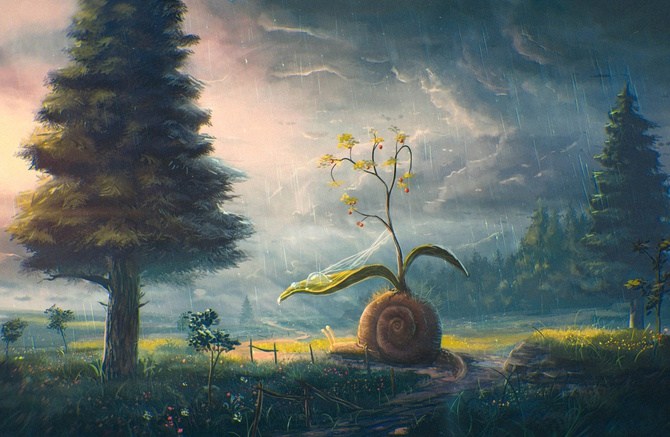 美丽与心灵手绘插画设计欣赏 美丽与心灵手绘插画设计欣赏