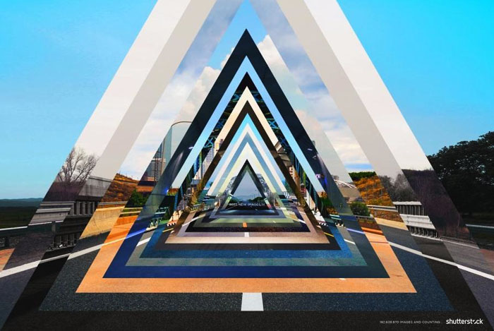 极具视觉冲击力的图片素材库网站平面广告设计