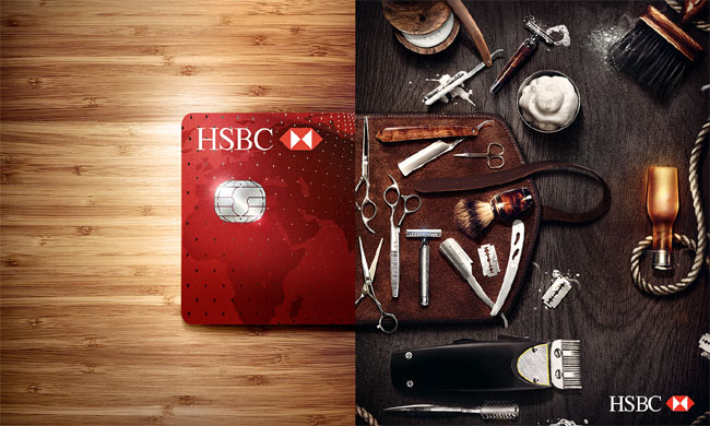 hsbc汇丰银行创意平面广告