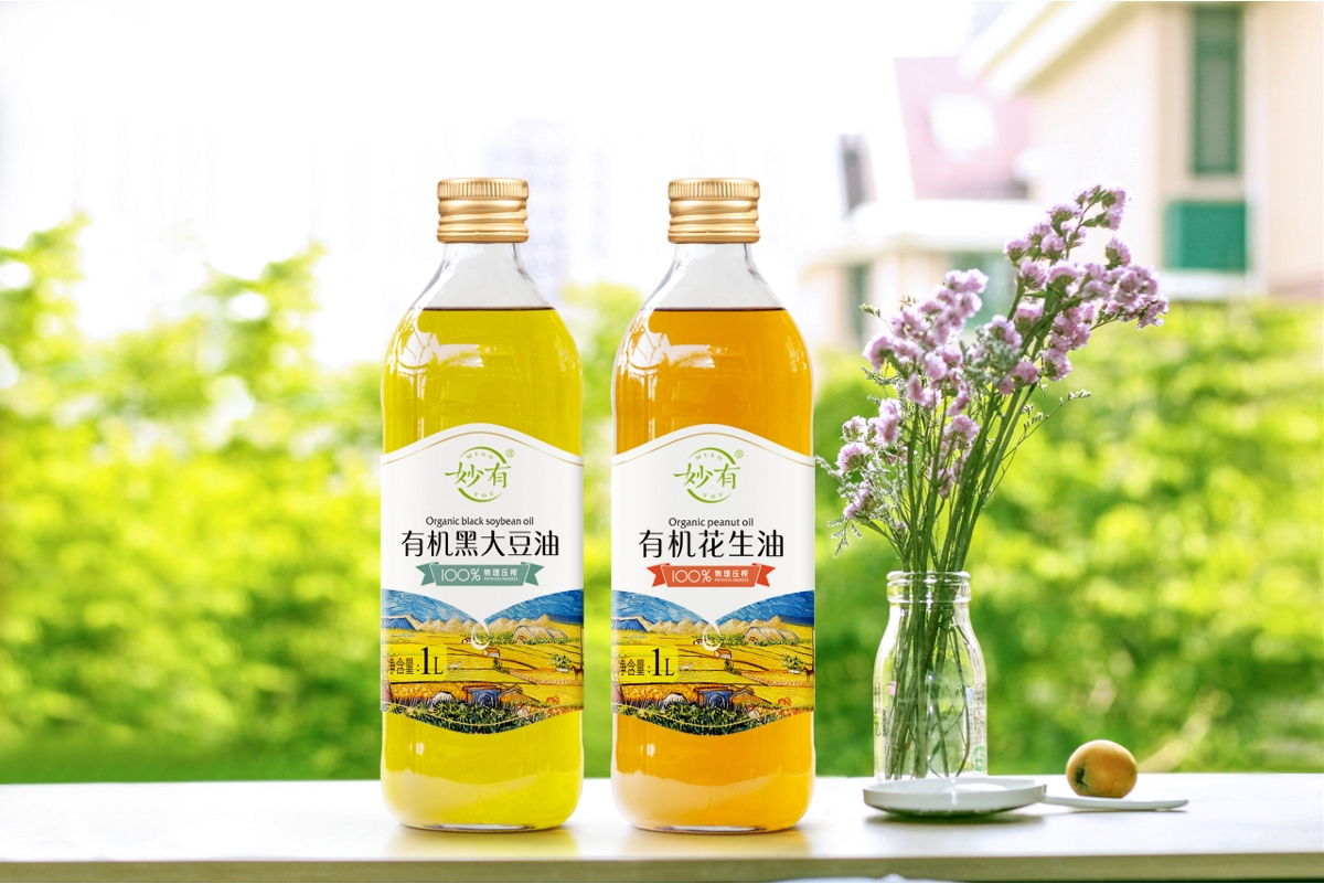 一套有机食用油包装设计