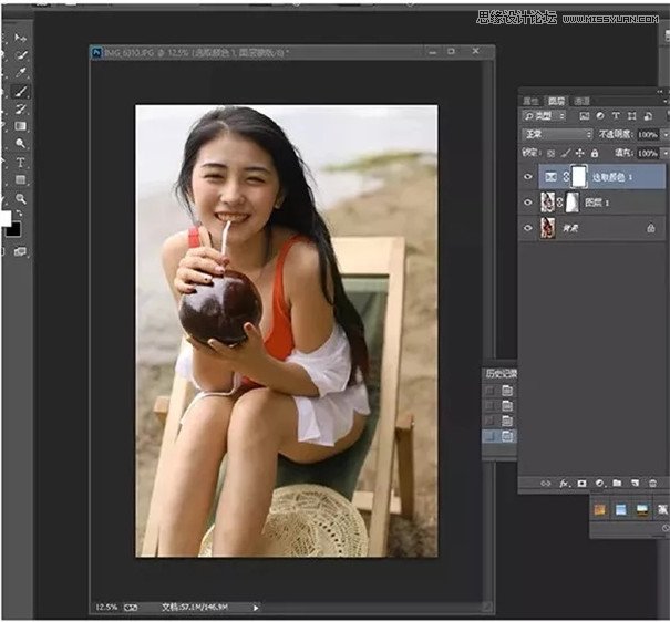 用PS制作復古的日系甜美效果