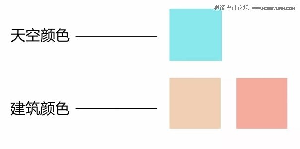 用PS調(diào)出甜美的糖果色建筑圖