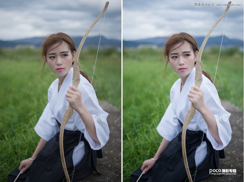 PS调出人像照片后期甜美通透肤色效果