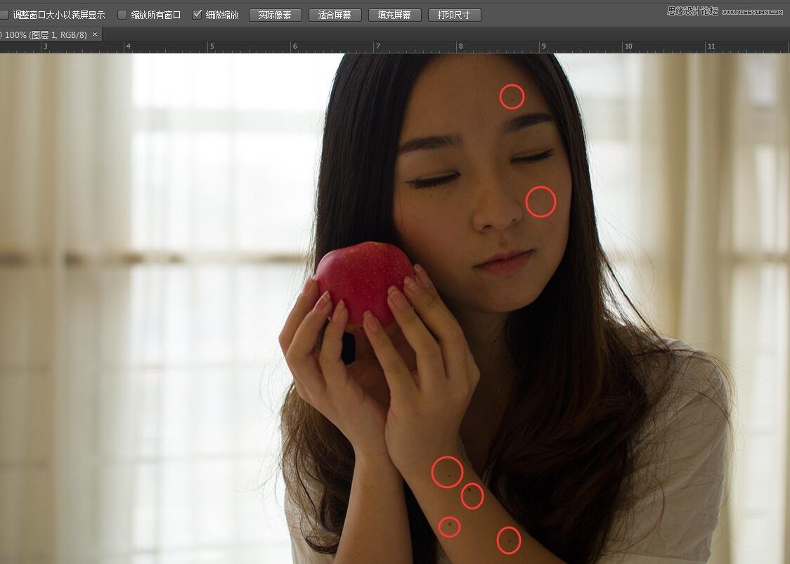 PS調(diào)出室內(nèi)曝光不足人像甜美膚色