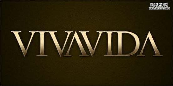 Photoshop图层样式快速创建金属文字特效 Photoshop图层样式快速创建金属文字特效