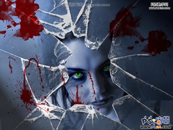 ps将美女变成嗜血的恶魔_ps家园网