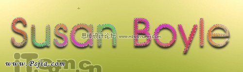 Photoshop制作一款彩色糖果文字教程,PS教程,PS家园网