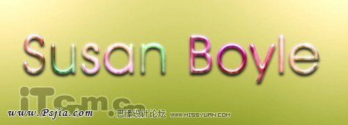 Photoshop制作一款彩色糖果文字教程,PS教程,PS家园网