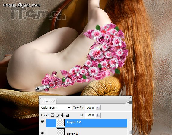 Photoshop合成一只性感漂亮的花妖