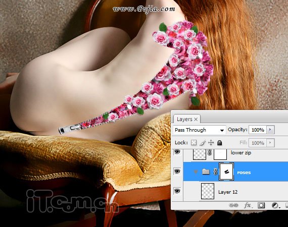 Photoshop合成一只性感漂亮的花妖
