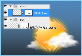 Photoshop制作一款天空预报小图标