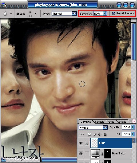 Photoshop变面技术让你被美女包围