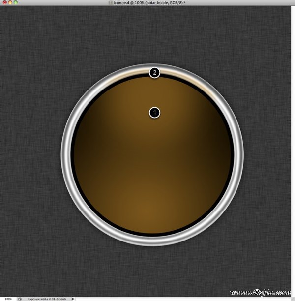 Photoshop制作一个Mac风格的雷达