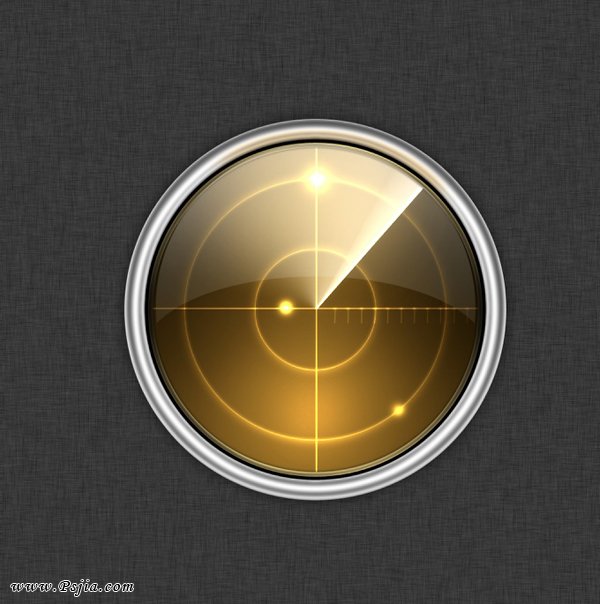 Photoshop制作一个Mac风格的雷达