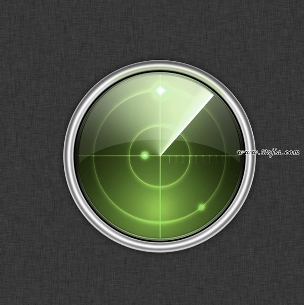 Photoshop制作一个Mac风格的雷达
