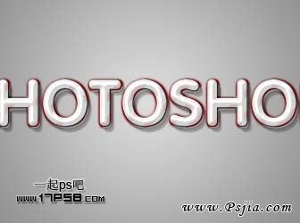 Photoshop制作彩色斜纹的文字特效