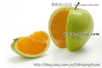 Photoshop合成一只想变成橙子的苹果,PS教程,PS家园网