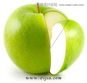 Photoshop合成一只想变成橙子的苹果,PS教程,PS家园网