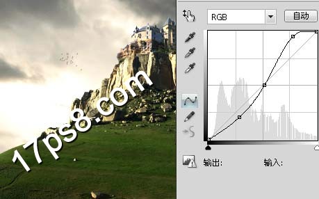 ps教程 ps合成 城堡