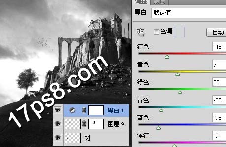 ps教程 ps合成 城堡