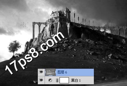 ps教程 ps合成 城堡