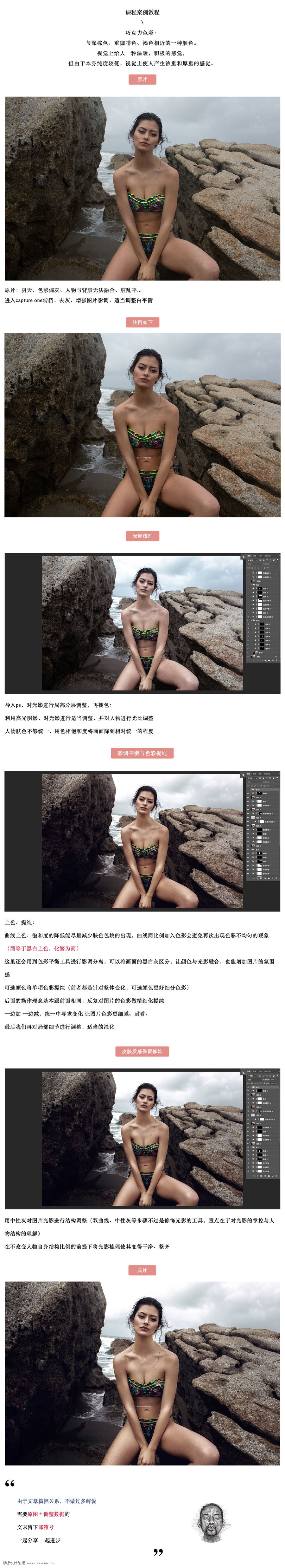 巧克力色：用PS调出巧克力肤色人像,PS教程