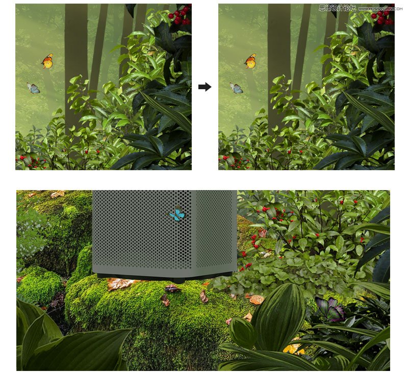 Photoshop制作空气净化器宣传海报教程,PS教程,PS家园网