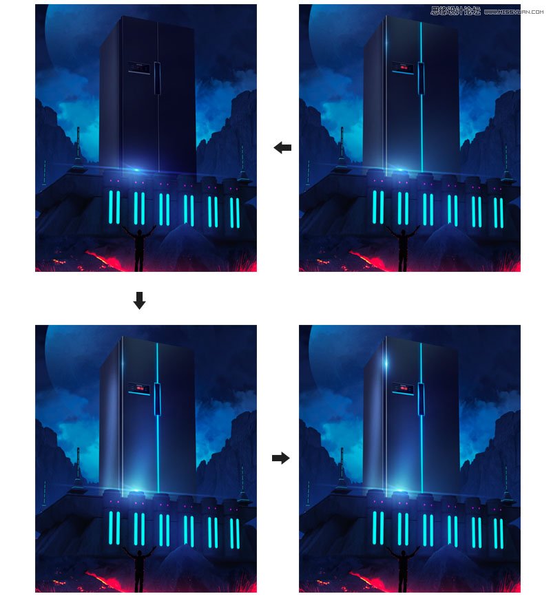 Photoshop设计绚丽的618电器促销海报,PS教程,PS家园网