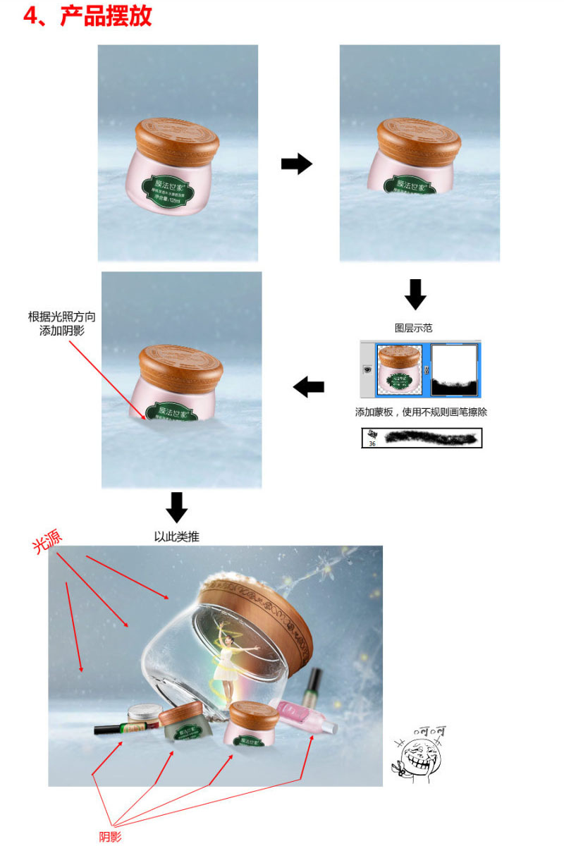 Photoshop设计化妆品店铺冬季主题店招,PS教程,PS家园网