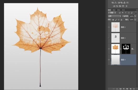 Photoshop给枫叶上面绘制温馨的刻画效果,PS教程,PS家园网