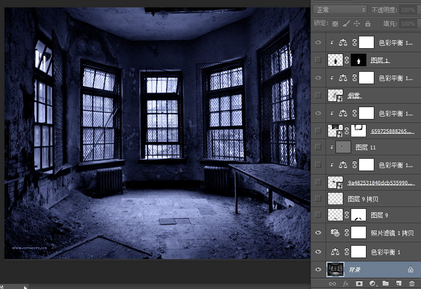 Photoshop创意合成冷色风格的魔法师,PS教程,PS家园网