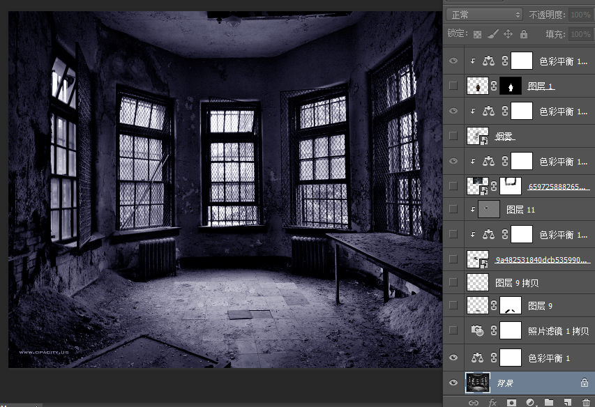 Photoshop创意合成冷色风格的魔法师,PS教程,PS家园网